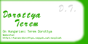 dorottya terem business card